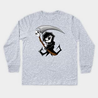 Little Reaper Mini Monster T Kids Long Sleeve T-Shirt